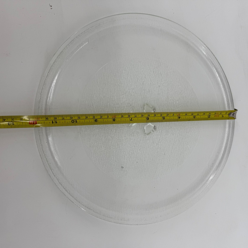 Universal Microwave Glass Turntable‎ Plate 12 Inch Round 3-Part Cloverleaf Hub